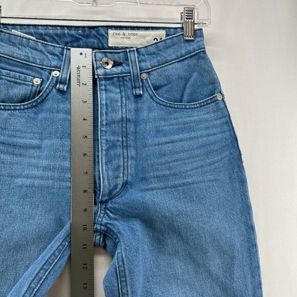 Rag & Bone Jeans Womens 24 Nina High Rise Ankle Cigarette Button Fly Denim Blue - Picture 13 of 14